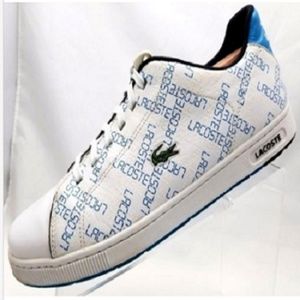 Lacoste Carnaby Digi White Logo Sneakers Size 13